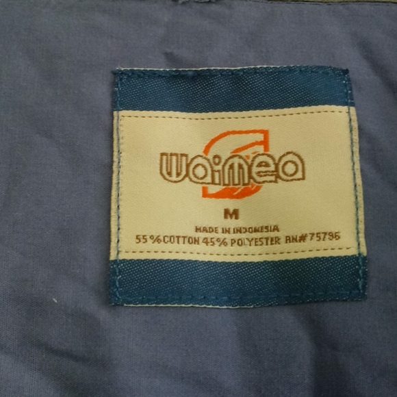 ❤️4x$15Waimea Blue shirt sz M - Picture 5 of 6